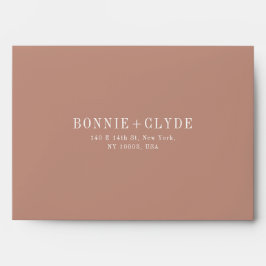 Personalisierter RSVP-Umschlag A7 Hochzeit mit Adr