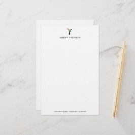 Personalisierter Ruby-throated Hummingbird Briefpapier