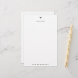Personalisierter Ruby-throated Hummingbird Briefpapier