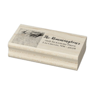 Personalisierter Rücksende-Adressstempel Weizen au Gummistempel