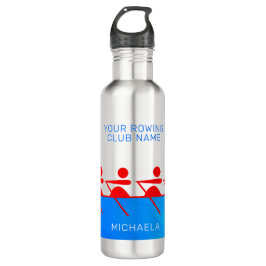 Personalisierter Ruderclub 4 Crew Edelstahlflasche
