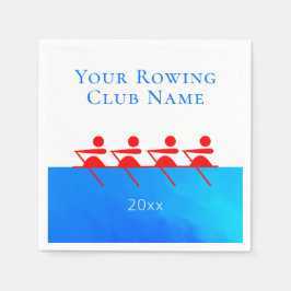Personalisierter Ruderclub-Team Paper Napkin Serviette