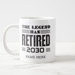 Personalisierter Ruhestand Die Legende ist in Rent Jumbo-Tasse
