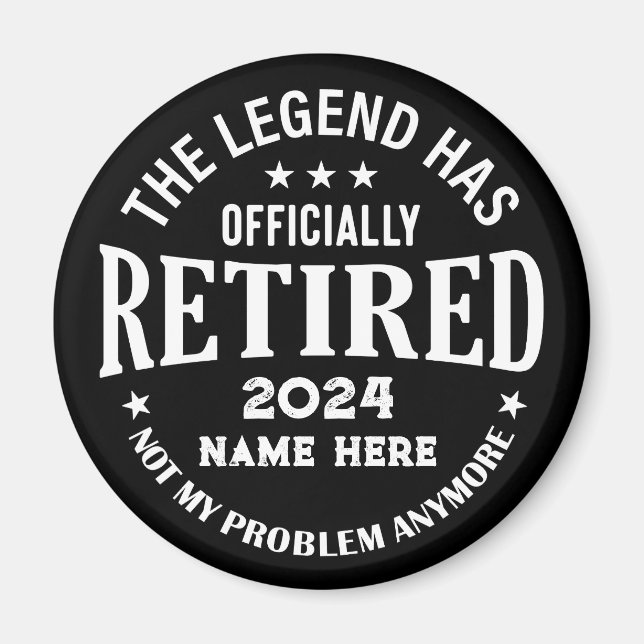 Personalisierter Ruhestand Die Legende ist in Rent Magnet (Vorne)