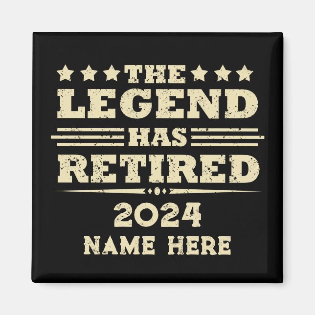 Personalisierter Ruhestand Die Legende ist in Rent Magnet (Vorne)
