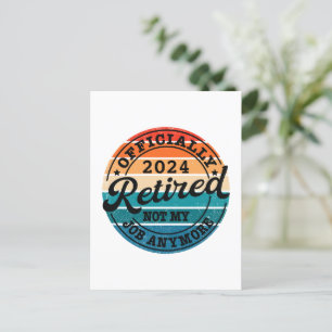 Personalisierter Ruhestand offiziell im Ruhestand Postkarte