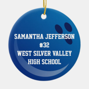 Personalisierter runder Bowlings-Ball trägt Keramikornament