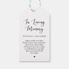 Personalisierter rustikaler moderner Schwarzer Sch Geschenkanhänger