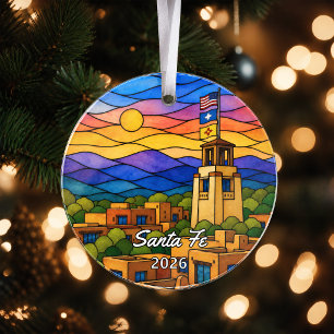 Personalisierter Santa-Fe-Acryl-Schmuck, individue Ornament