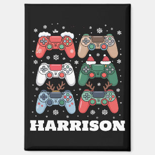 Personalisierter Santa-Gaming-Controller Gamer Wei Magnet