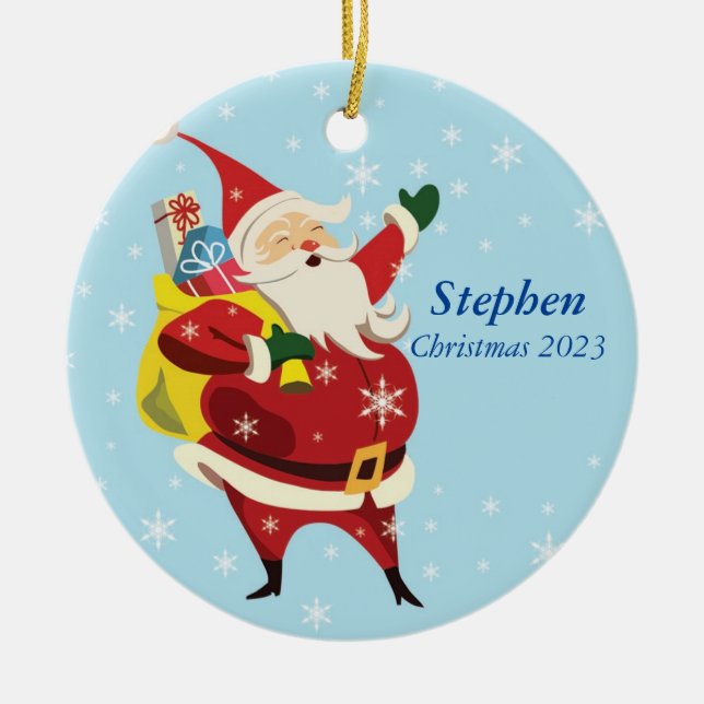 Personalisierter Santa Ornament (Vorne)