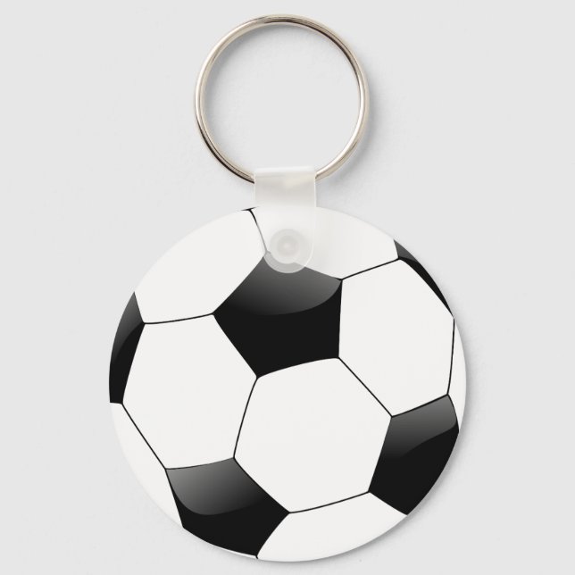 Personalisierter Saucer-Fußball Schlüsselanhänger (Vorderseite)