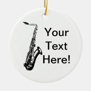 Personalisierter Saxophone Keramik Ornament