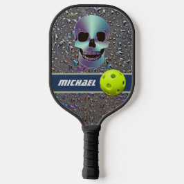Personalisierter Schädel bei Eisschlick Pickleball Schläger