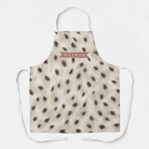 Personalisierter Schicker Neutraler Leoparden-Tier Schürze