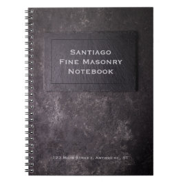 Personalisierter Schiefer und Stein Notizblock