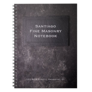 Personalisierter Schiefer und Stein Notizblock