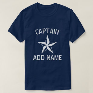 Personalisierter Schiffsführer Name der großen nau T-Shirt