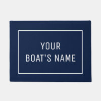 Personalisierter Schiffsname Dock Mat