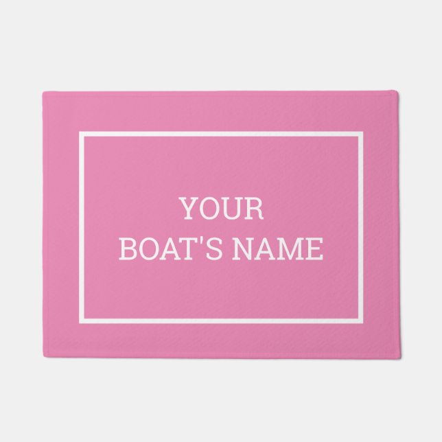 Personalisierter Schiffsname Dock Mat Fußmatte (Vorderseite)