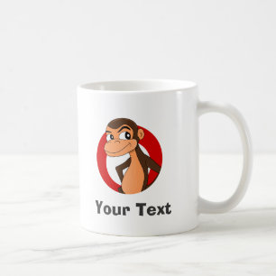 Personalisierter Schimpansentrickfilm-Kaffeebecher Kaffeetasse