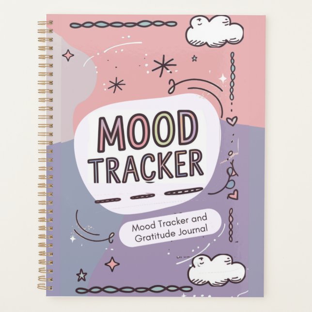 Personalisierter Schlaf: MOOD TRACKER & Dankbarkei Planer (Vorderseite)