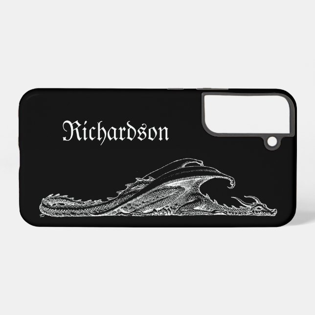 Personalisierter Schlafdrache Samsung Galaxy Hülle (Rückseite (Horizontal))