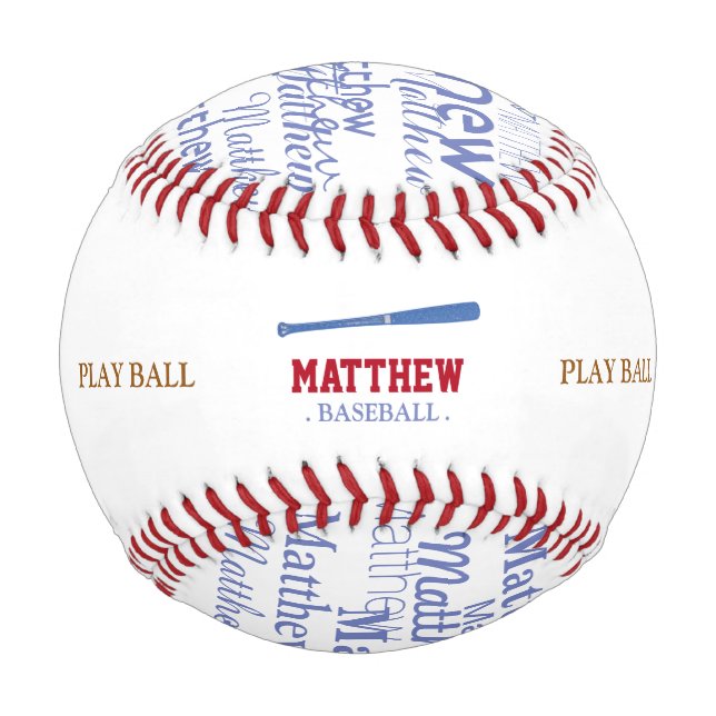 personalisierter Schläger Baseball (Rückseite)