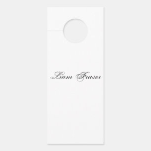 Personalisierter schlichter Text-Minimalwert Erste Türanhänger