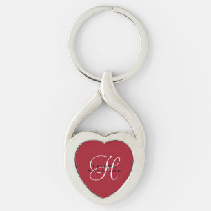 Personalisierter Schlüsselanhänger mit Monogram HA
