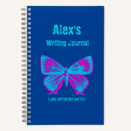 Personalisierter Schmetterling, farbiges Schmetter Notizbuch