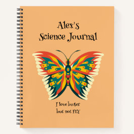 Personalisierter Schmetterling, farbiges Schmetter Notizbuch