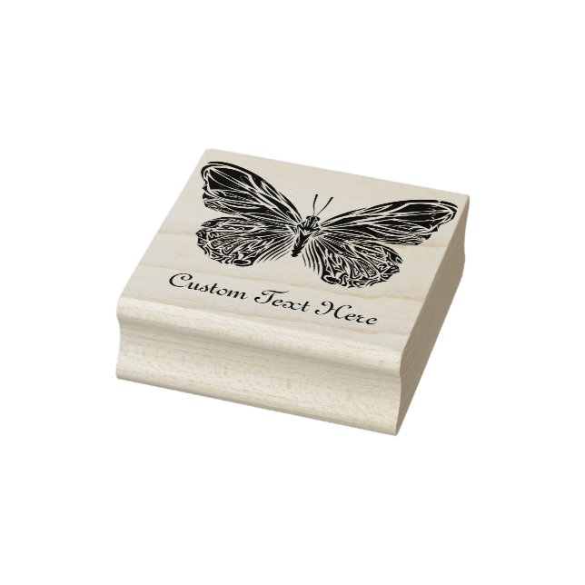 Personalisierter Schmetterling Gummistempel (Stempel)