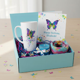 Personalisierter Schmetterling-Splatter Milchtasse