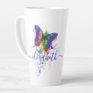Personalisierter Schmetterling-Spritzer Milchtasse