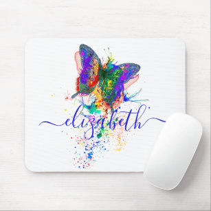 Personalisierter Schmetterling-Spritzer Mousepad
