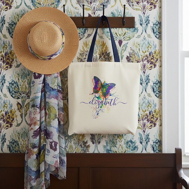 Personalisierter Schmetterling Spritzer Totbeutel Tragetasche (Von Creator hochgeladen)