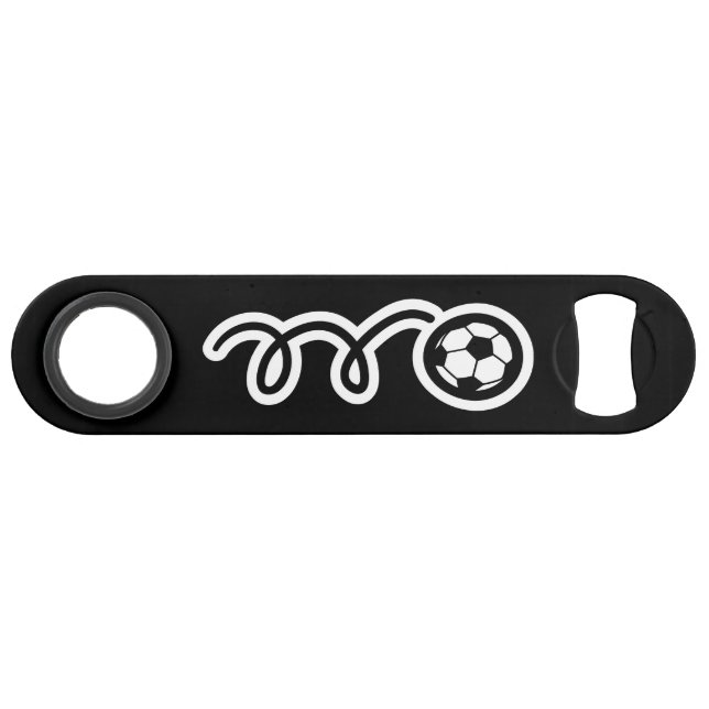 Personalisierter Schnappschuböffner für Fußballfan Speed Flaschenöffner (Rückseite Horizontal)