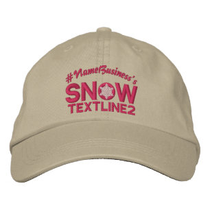 Personalisierter Schneeflocken, bestickt Bestickte Baseballkappe