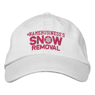Personalisierter Schneeflocken Schneeflocke Rosa Bestickte Kappe