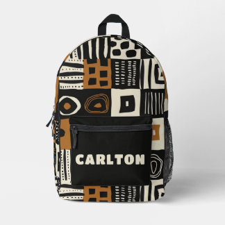 Personalisierter schöner Mud Tuch Afrikanisch Bedruckter Rucksack