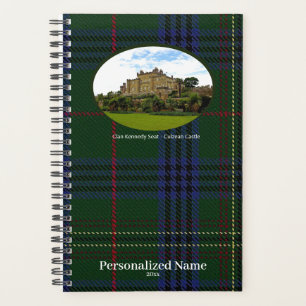 Personalisierter schottischer Clan Kennedy Tartan Planer