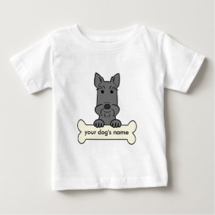 Personalisierter schottischer Terrier Baby T-shirt