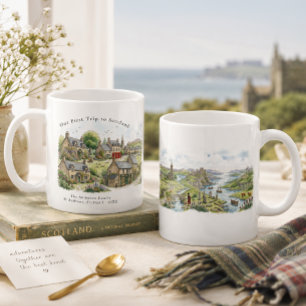 Personalisierter Schottland-Reisebecher Kaffeetasse