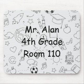 Personalisierter Schreibtisch für Grundschullehrer Mousepad