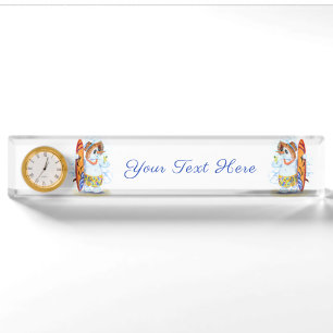Personalisierter Schreibtisch Name Plate Snowman S Namensplakette