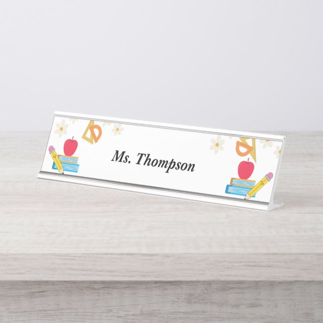 Personalisierter Schreibtisch Schreibtischnamensplakette (Vorderseite )