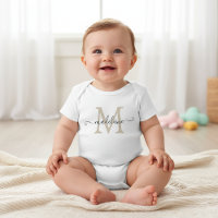 Personalisierter Schriftname Monogramm Beige