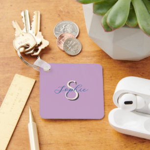 Personalisierter Schulname-Monogramm für Paare Schlüsselanhänger