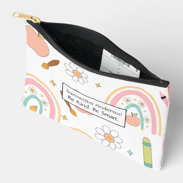Personalisierter Schulpaket - Kleine Größe Zubehörtasche (Offen)